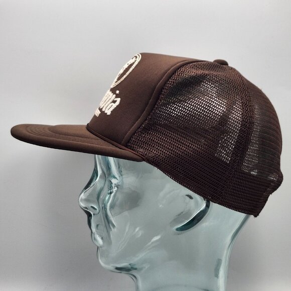 Bohemia Imported Beer Brown Mesh Trucker Hat Cap Logo Adjustable Snapback Vtg - Picture 5 of 11